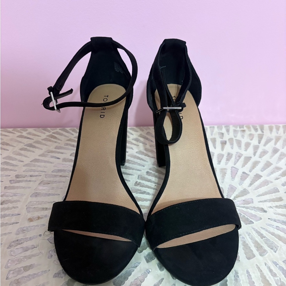 Torrid Black Ankle Strap Heels